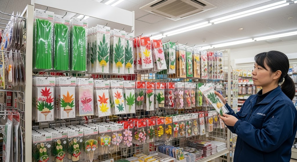 おせちの飾り葉は100均で入手可能？