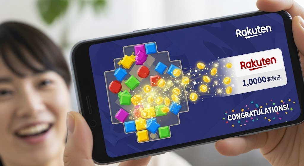 ポイ活のネジパズルで楽天ポイントを貯める方法