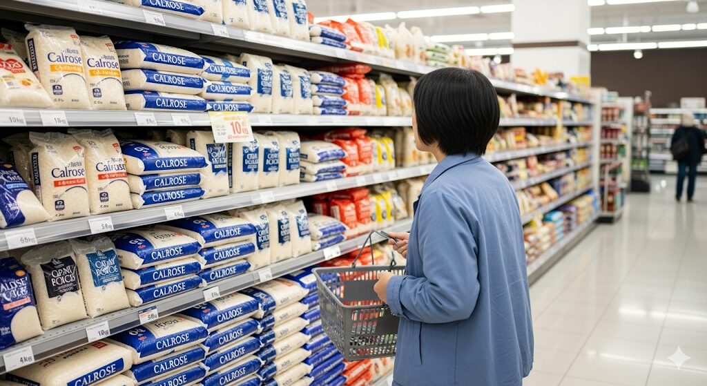 イオンでのカルローズ米の販売状況