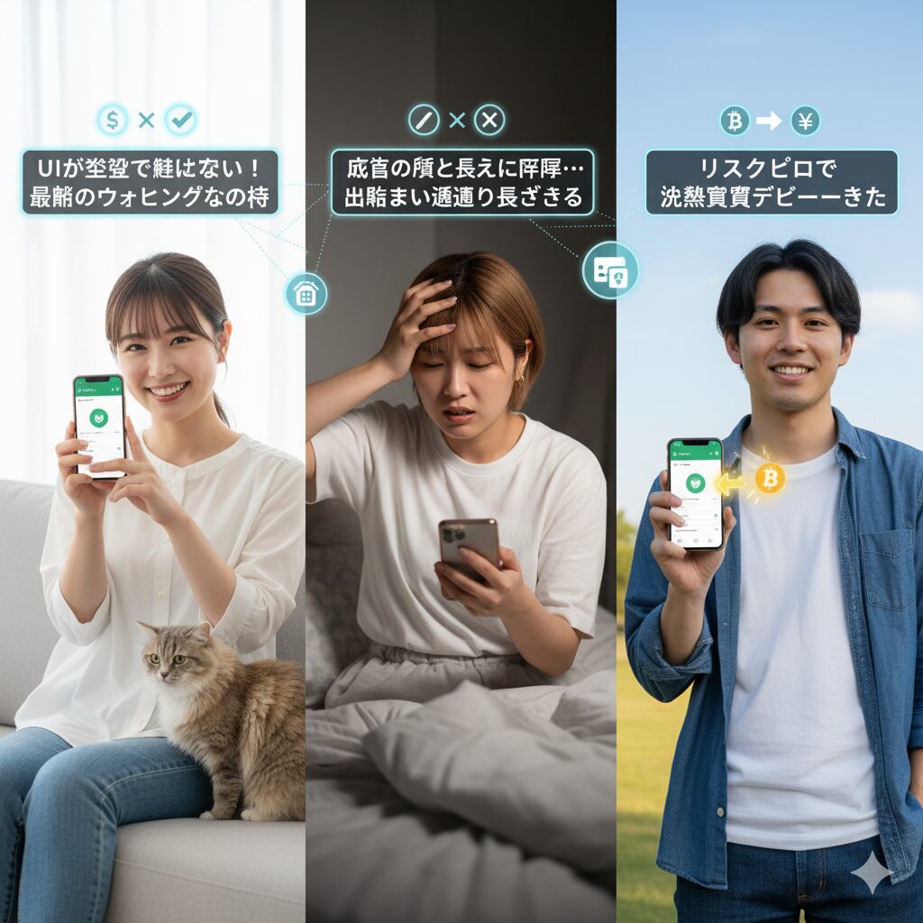 ビットウォークをやってみたユーザーの評判